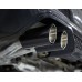 BMW F87 M2 (S55) Competition / Club Sport Valved Sport Rear Silencer with 4x 90mm Slant Cut Carbon Fibre exhaust tips.