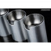 BMW F87 M2 (S55) Competition / Club Sport  Pro-Race Rear Silencer, Non-Valved with 4x90mm Brushed Aluminium Square Cut tips. 