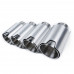 BMW F87 M2 (S55) Competition / Club Sport  Pro-Race Rear Silencer, Non-Valved with 4x90mm Brushed Aluminium Square Cut tips. 