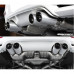 BMW G30 M550i xDrive (390kW) - Eisenmann rear silencer slant cut chrome/aluminium 4x90mm tips