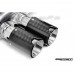 BMW F87 M2 (S55) Competition / Club Sport  Pro-Race Rear Silencer with 4 x 90mm Square Cut Carbon Fibre  exhaust tips.