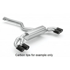 BMW G29 Z4 M40i 4x90mm tips, Straight cut Black Anodised exhaust tips