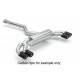 BMW F97 X3M (353kW), Race 4x90mm tips, Slant cut Brushed Aluminium.