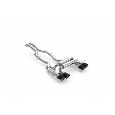 BMW G87 M2 (S58) Eisenmann Performance Rear Silencer with Chrome/Black Anodised Exhaust Tips.