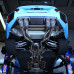 BMW G87 M2 (S58) Eisenmann Performance Rear Silencer with Chrome/Carbon Fibre Exhaust 4x110mm Tips.