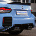 BMW G87 M2 (S58) Eisenmann Performance Rear Silencer with Chrome/Black Anodised Exhaust Tips.