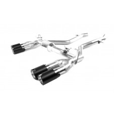 BMW F80 M3, F82 /F83 M4, Comp + GT4  Eisenmann RACE Performance Rear Silencer, Square cut BLACK anodised tips.