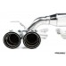 BMW F80 M3, F82 /F83 M4, Comp + GT4  Eisenmann RACE Performance Rear Silencer, Square cut BLACK anodised tips.