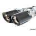 BMW F87 M2 (S55) Competition / Club Sport Pro-Race Rear Silencer with 4 x 90mm Slant Cut Carbon Fibre  exhaust tips.