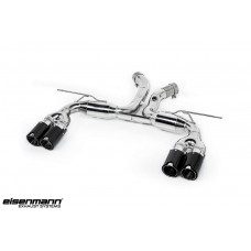 BMW F85 X5M / F86 X6mEisenmann RACE ONLY exhaust. Brushed Aluminium square tips.
