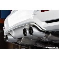 BMW F87 M2 (N55), with DCT Transmission, Valvetronic Rear Silencer complete with 4 x 90 mm Brushed Aluminium Slant Cut tips.